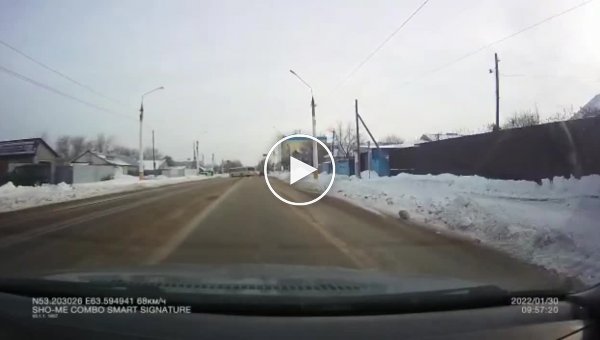 Машина против дерева. Водитель BMW из Казахстана снял эффектное видео (мат)