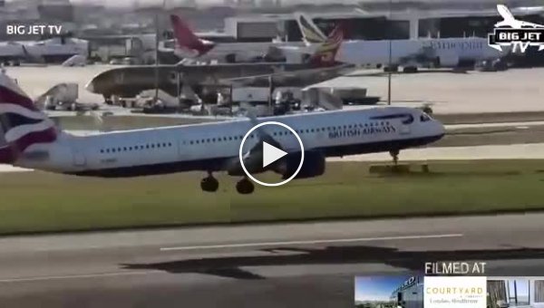 Самолет British Airways чуть не разбился, когда заходил на посадку в аэропорте Хитроу