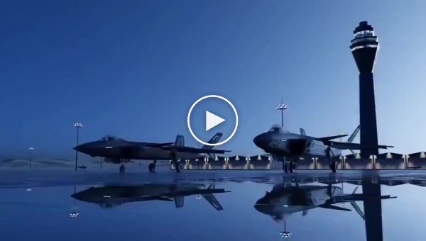 НОАК опубликовала красивые кадры полета истребителей J-20 над Тибетом